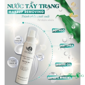 Nước Tẩy Trang Làm Sạch Sâu Dịu Nhẹ Makeup Removing Stem Cells Venra 120ml