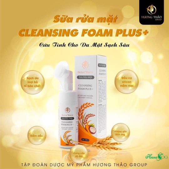 Sữa rửa mặt sáng da, ngừa mụn