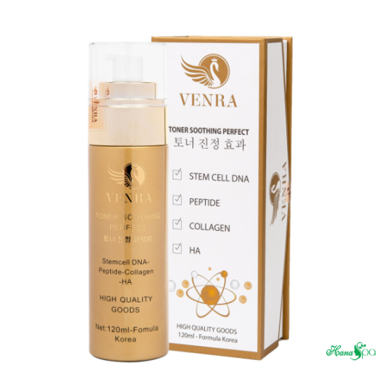 Toner Tế Bào Gốc Soothing Perfect Venra 120ml - Cấp Và Dưỡng Ẩm Cho Da, Se Khít Lỗ Chân Lông, Giúp Da Sáng Mịn