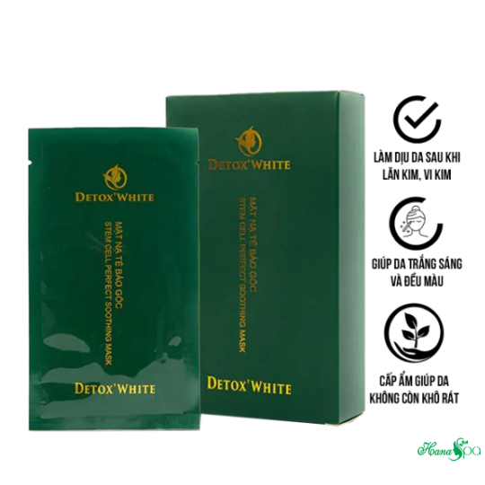 Mặt Nạ Tế Bào Gốc Xanh Stem Cell Perfect Soothing Mask Detox White (1 Miếng)