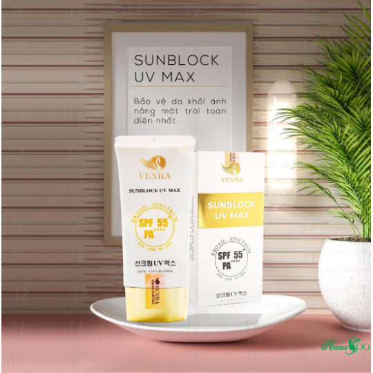 Kem Chống Nắng Sunblook UV Max SPF 55+ PA ++++ Venra 50ml